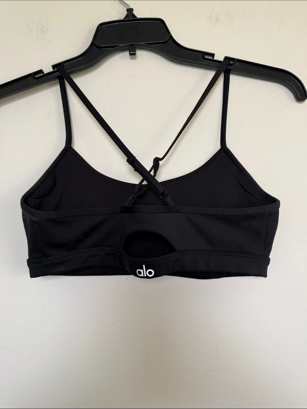 ALO Yoga Black Strappy Sports Bralette